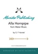 Alla Hornpipe, from 'Water Music' - SATB or AATB Saxophone Quartet